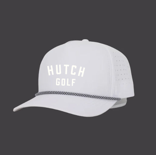 Boys Golf - 3D Embroidery Hat - White on White