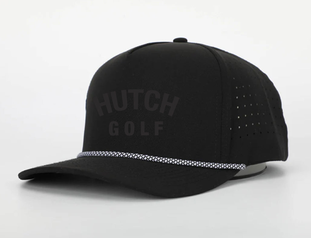 Boys Golf - 3D Embroidery Hat - Black on Black