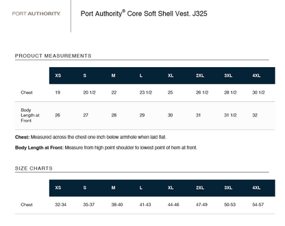 The Lineup - Soft Shell Vest - Men's/Women's (J325/L325)