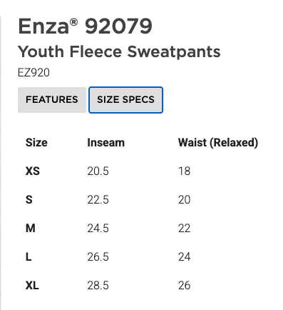 HFSA - Fleece Sweatpants - Adult/Youth