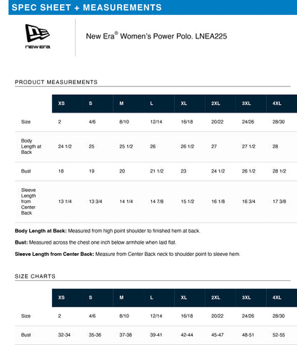 The Lineup- New Era Polo - Men's/Women's (NEA225/LNEA225)