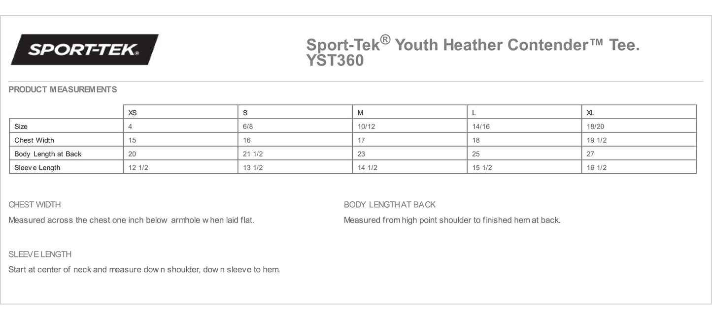 HHA - Printed Performance Tee -Adult/Youth (Limited Availability)