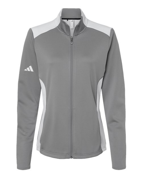 Women's Textured Mixed Media Full-Zip Jacket