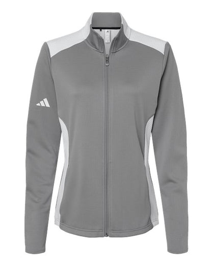 Women's Textured Mixed Media Full-Zip Jacket