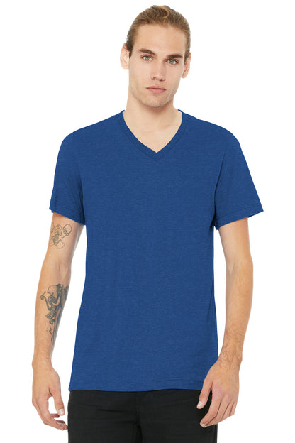 Unisex Heather CVC V-Neck Tee