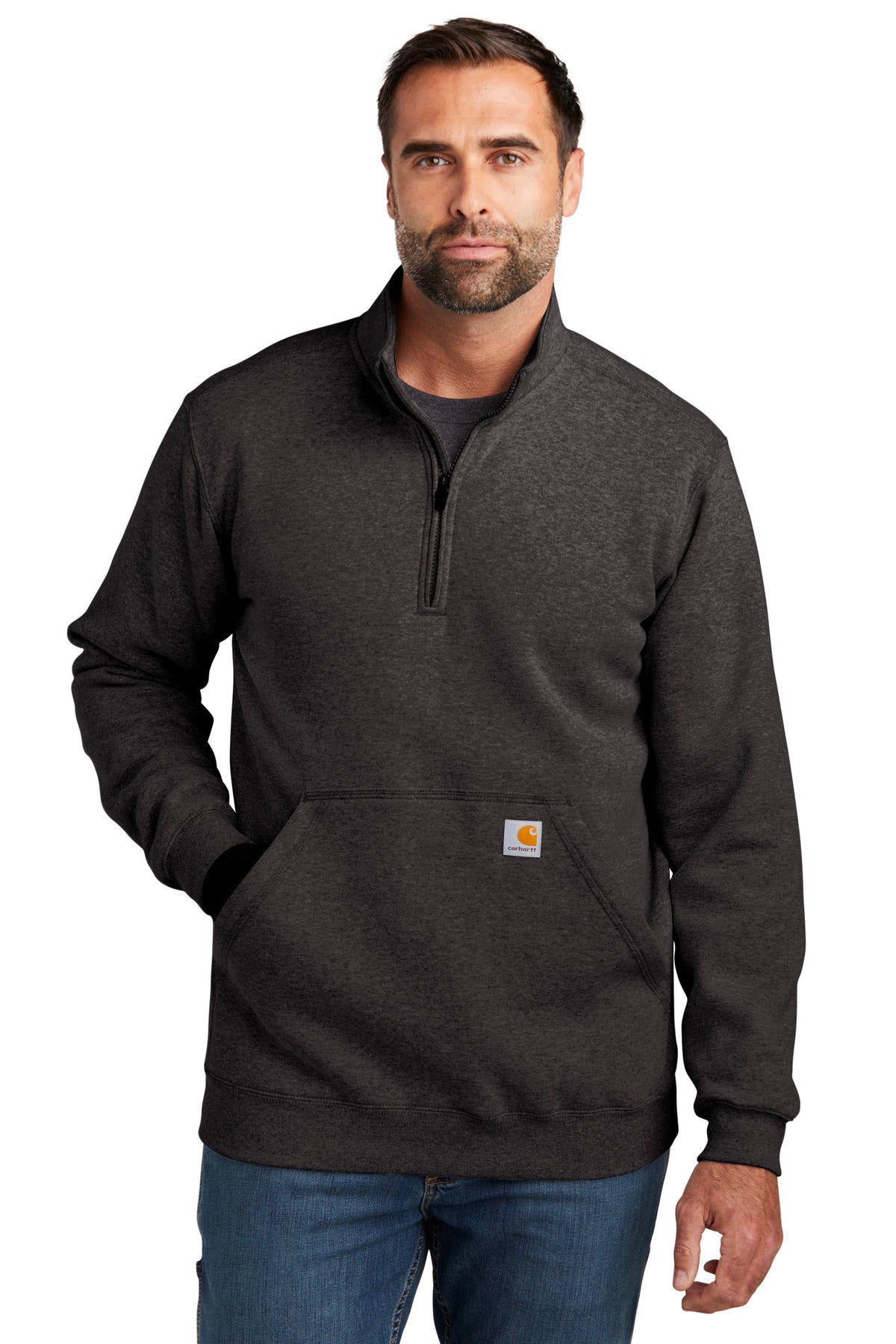 Midweight 1/4-Zip Mock Neck Sweatshirt
