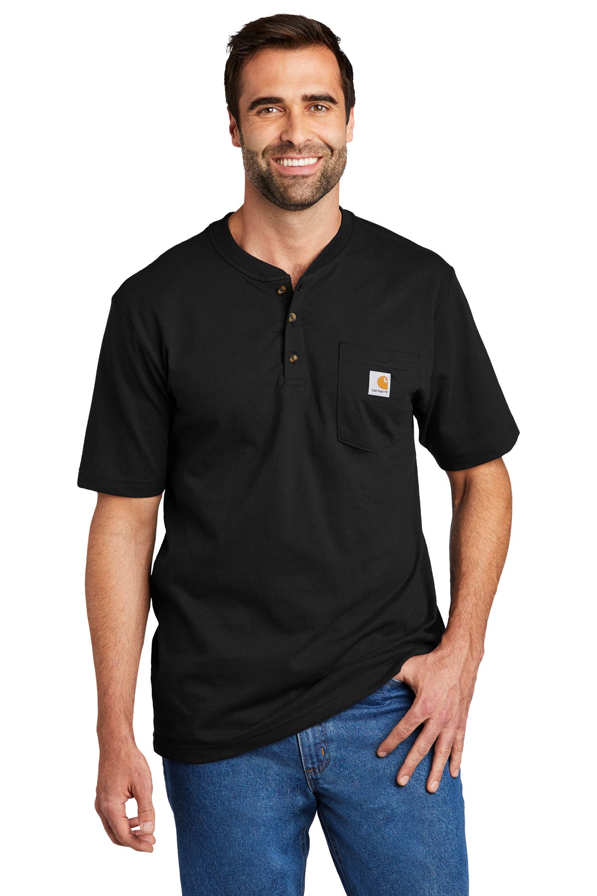 Short Sleeve Henley T-Shirt