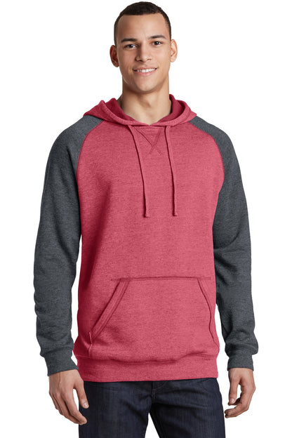Young Mens Lightweight Fleece Raglan Hoodie