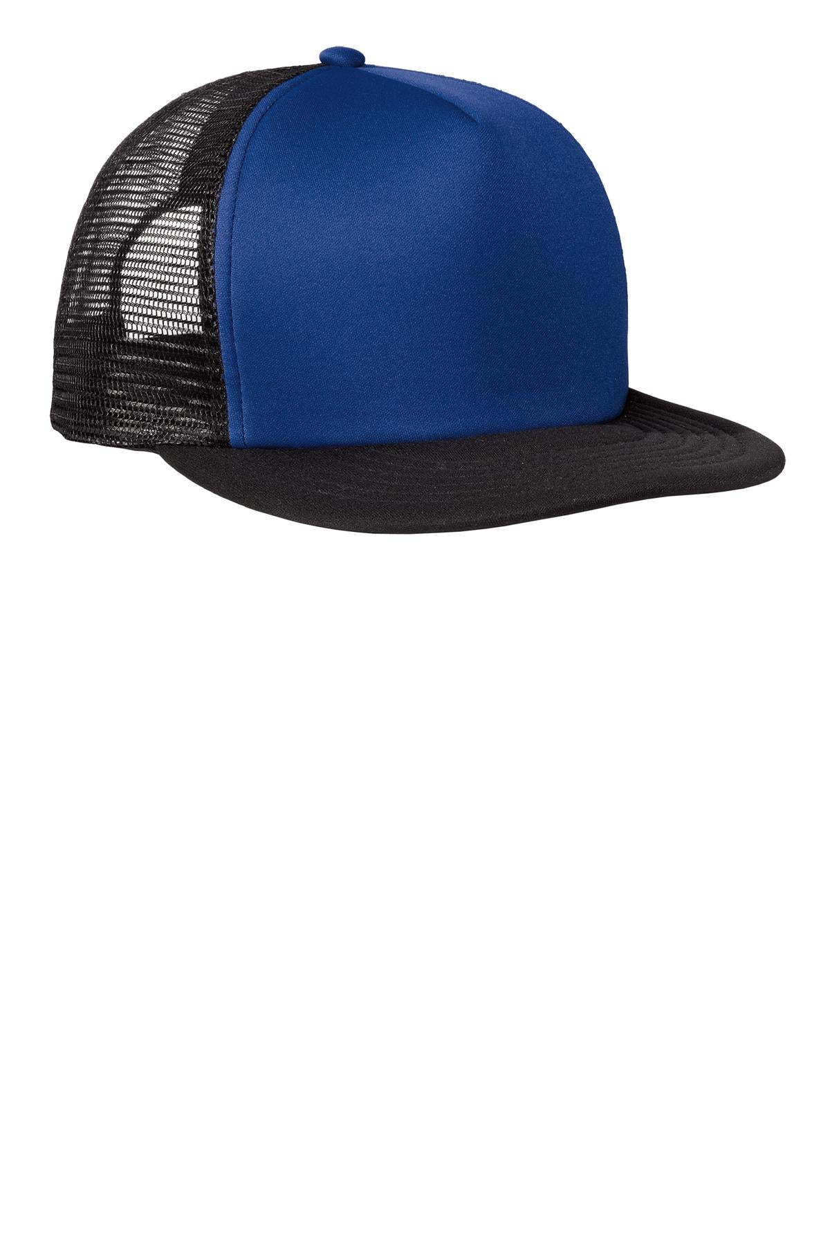 Flat Bill Snapback Trucker Cap