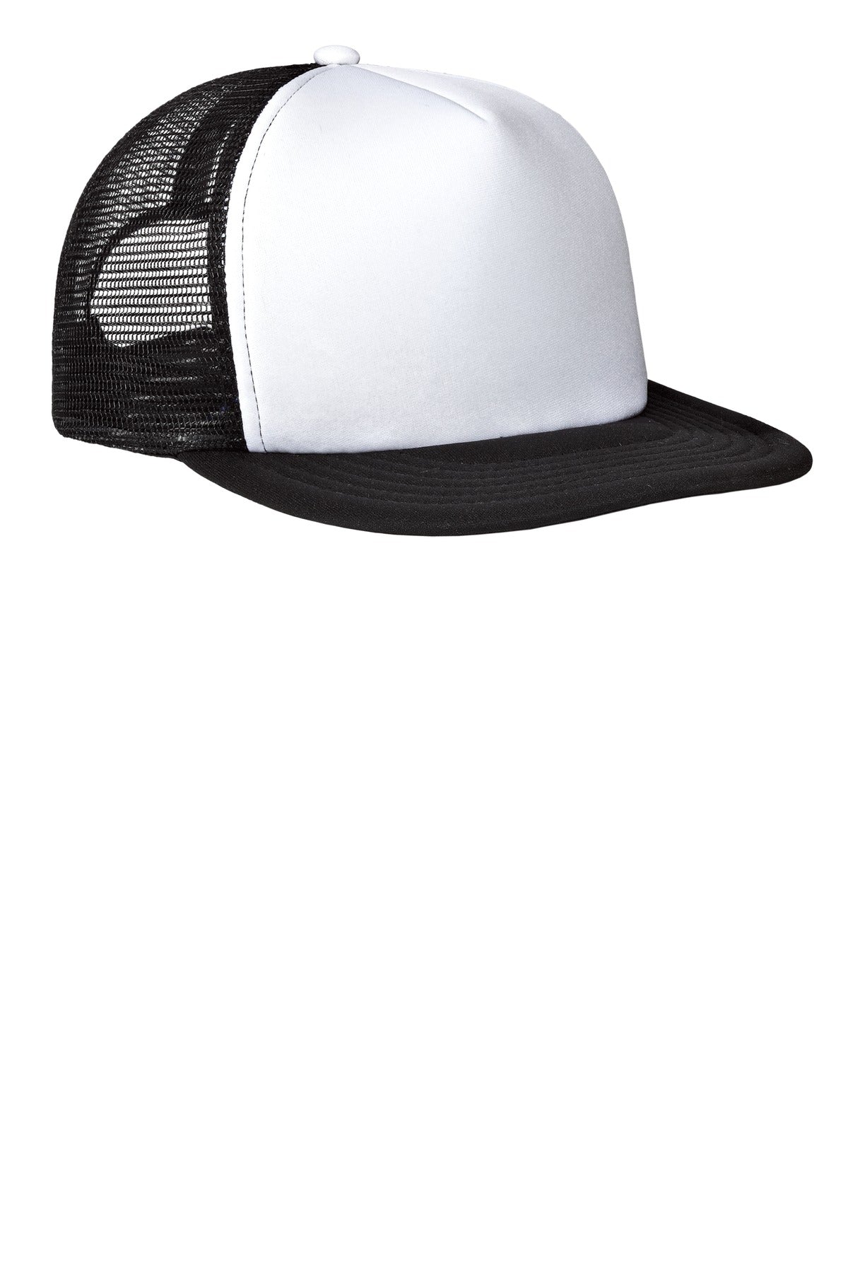 Flat Bill Snapback Trucker Cap