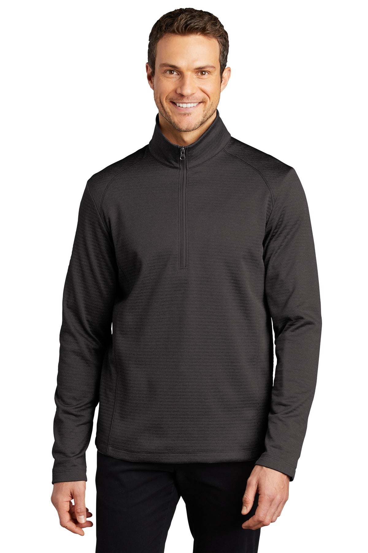 Port Authority ® Diamond Heather Fleece 1/4-Zip Pullover