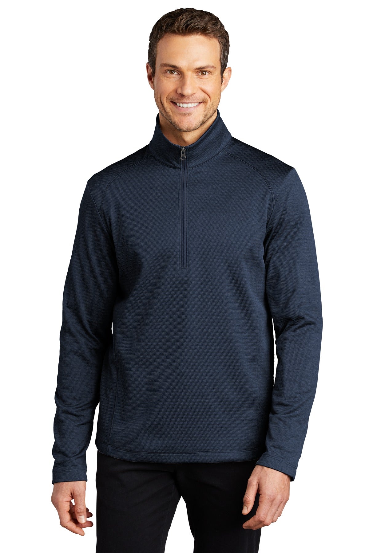 Port Authority ® Diamond Heather Fleece 1/4-Zip Pullover