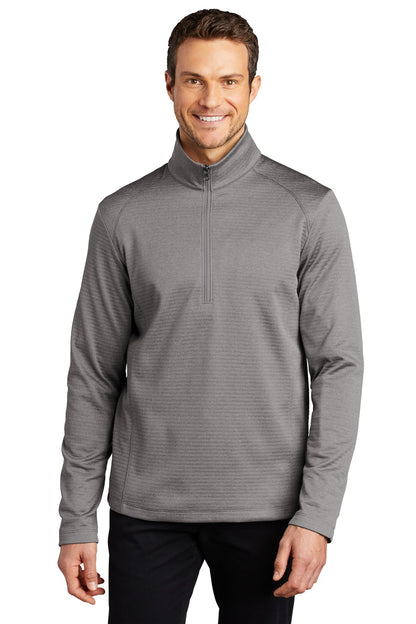 Port Authority ® Diamond Heather Fleece 1/4-Zip Pullover