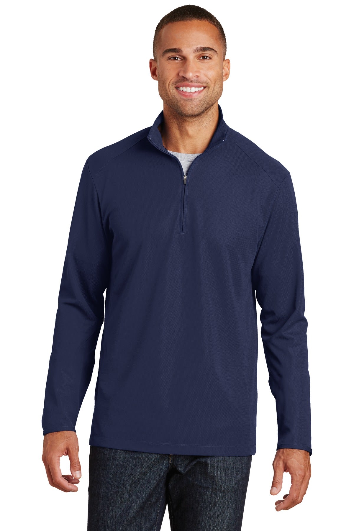 Pinpoint Mesh 1/2-Zip