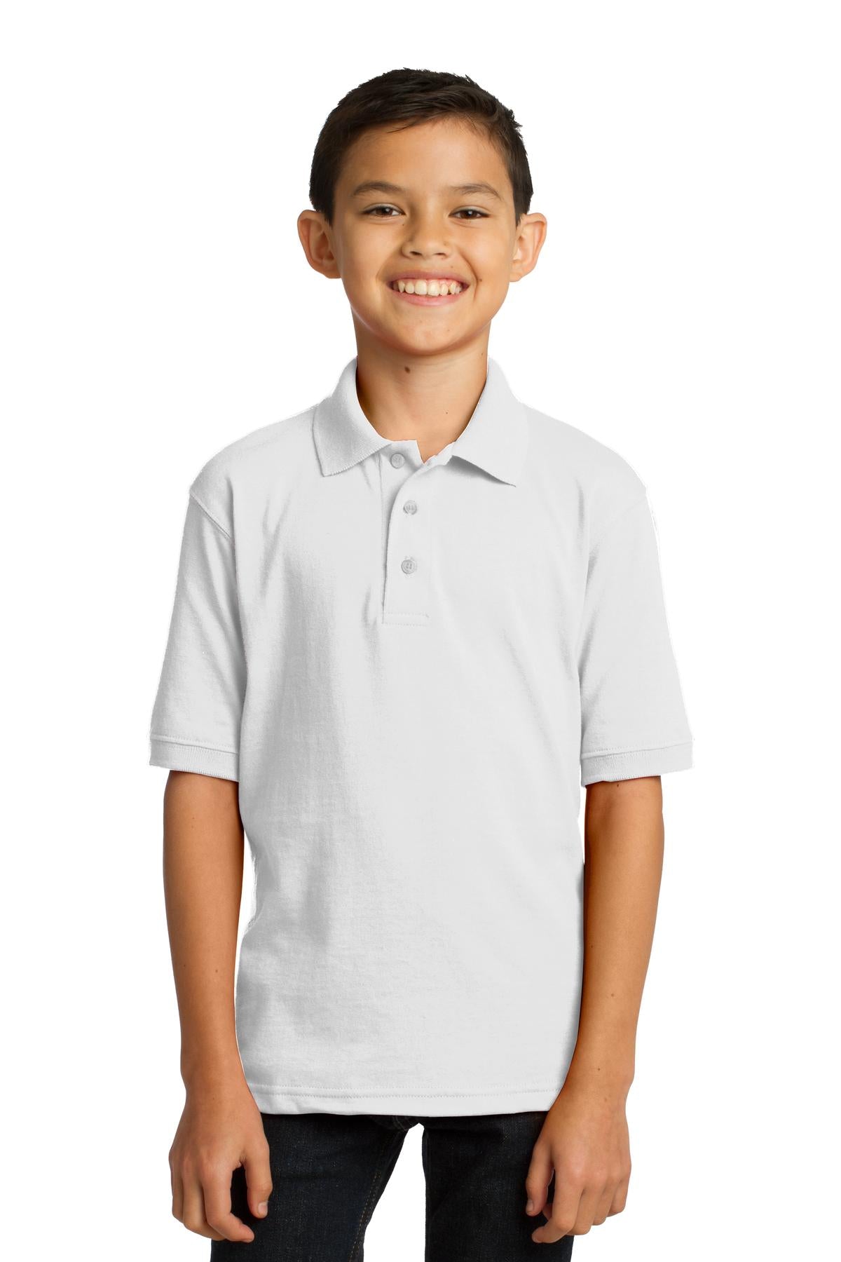 Youth Core Blend Jersey Knit Polo