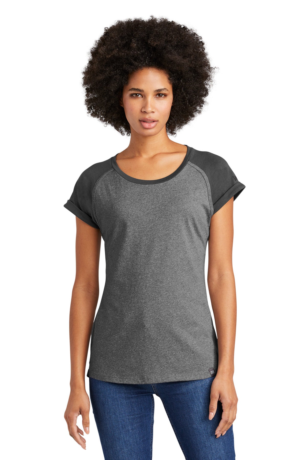Ladies Heritage Blend Varsity Tee