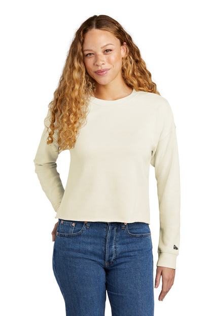 New Era® Ladies Tri-Blend Fleece Crop Crew