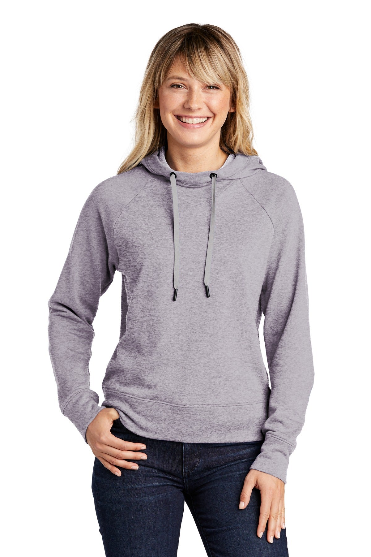 Ladies Lightweight French Terry Pullover Hoodie