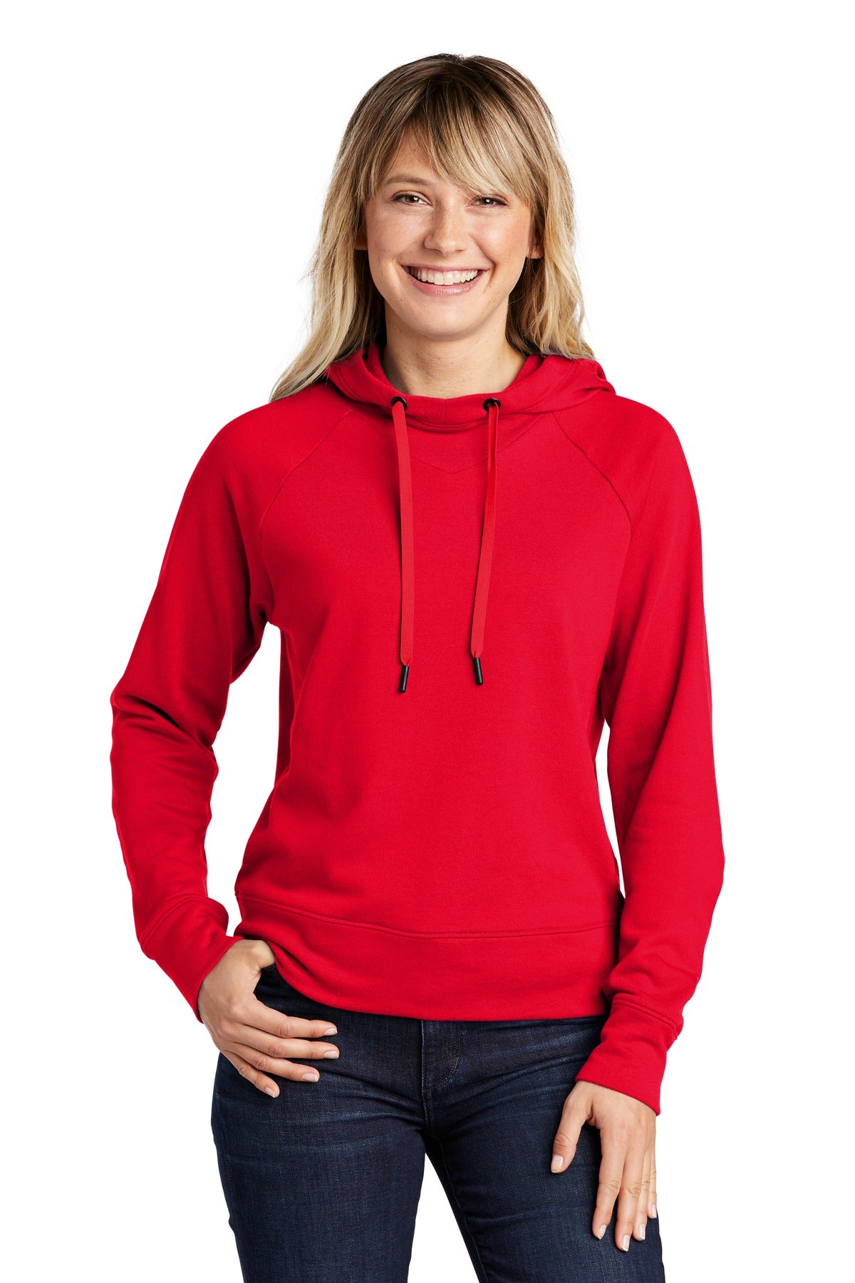 Ladies Lightweight French Terry Pullover Hoodie