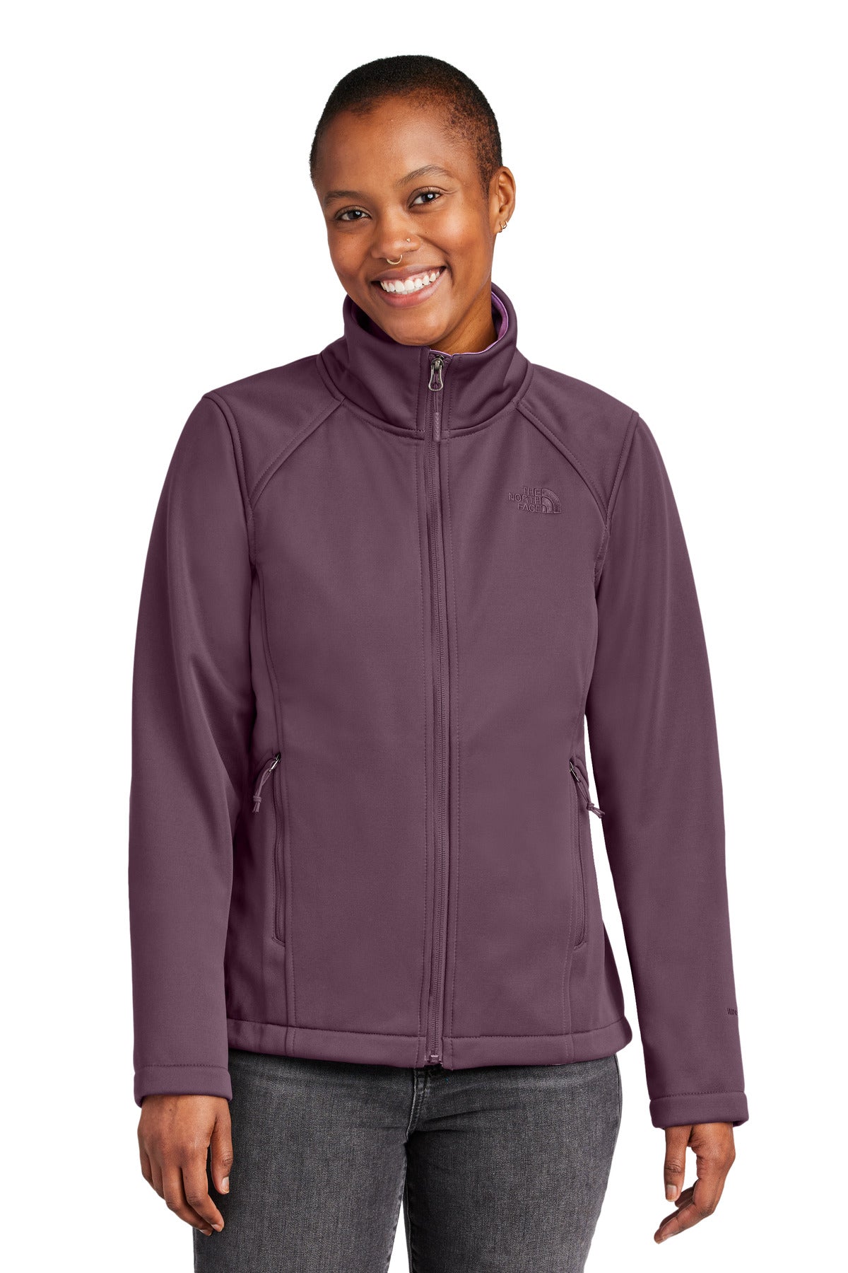 Ladies Chest Logo Ridgewall Soft Shell Jacket