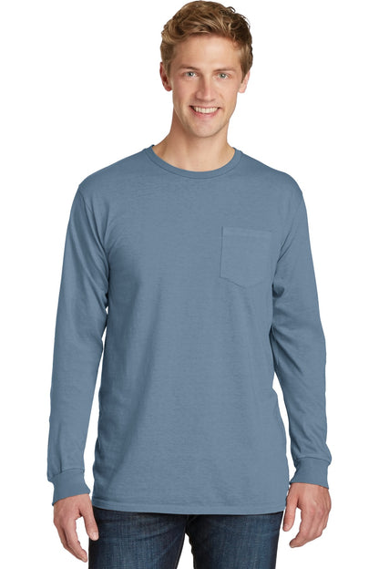 Beach Wash® Garment-Dyed Long Sleeve Pocket Tee