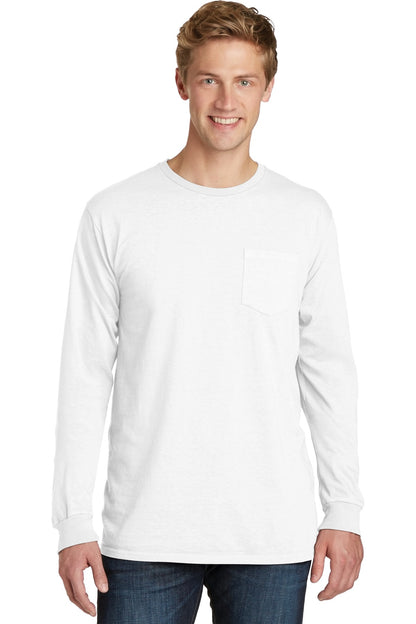 Beach Wash® Garment-Dyed Long Sleeve Pocket Tee