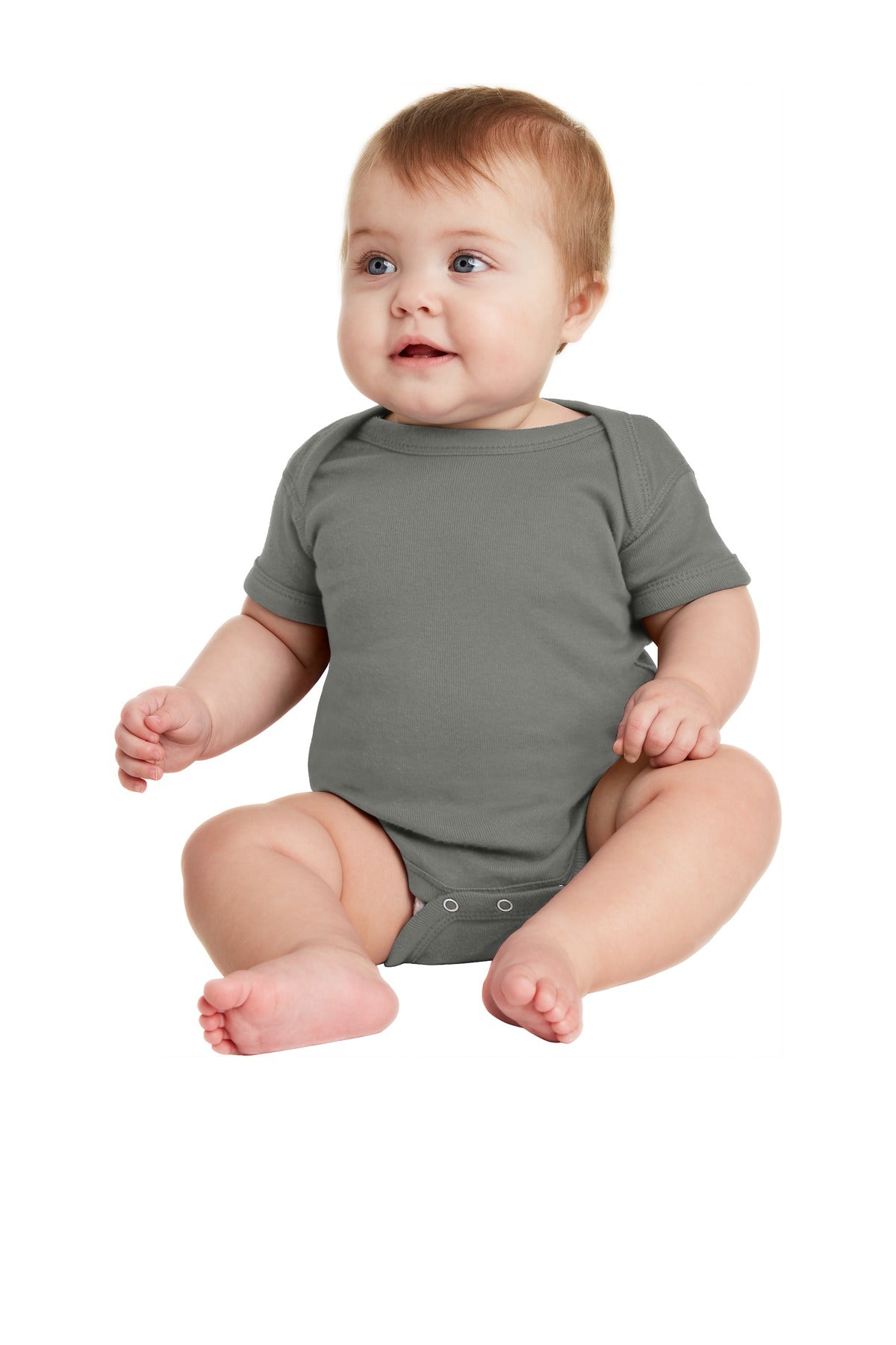 Infant Short Sleeve Baby Rib Bodysuit