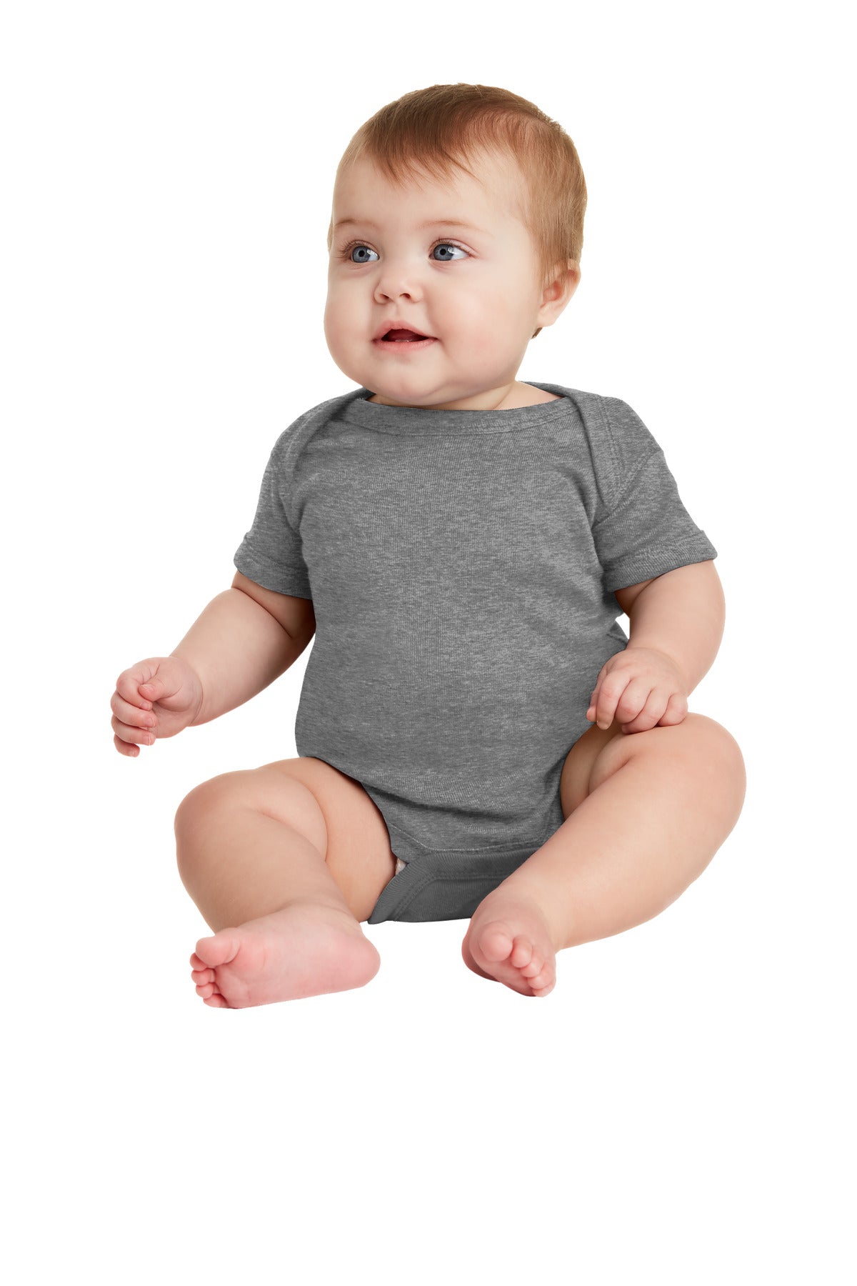 Infant Short Sleeve Baby Rib Bodysuit