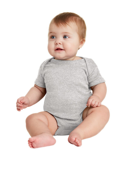 Infant Short Sleeve Baby Rib Bodysuit