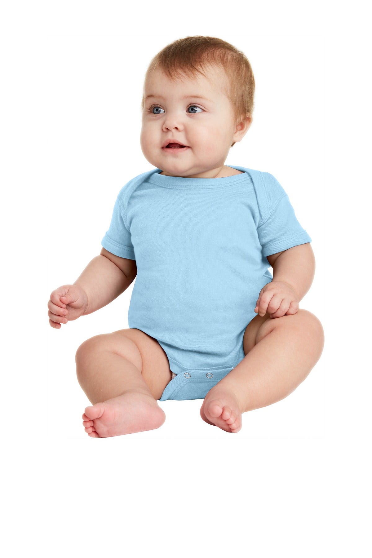 Infant Short Sleeve Baby Rib Bodysuit