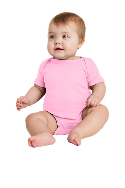 Infant Short Sleeve Baby Rib Bodysuit