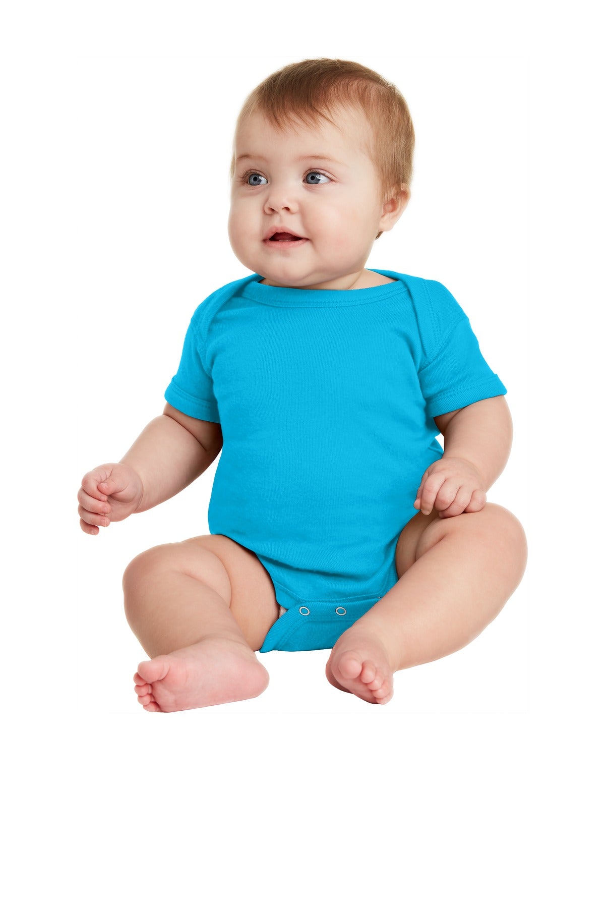 Infant Short Sleeve Baby Rib Bodysuit