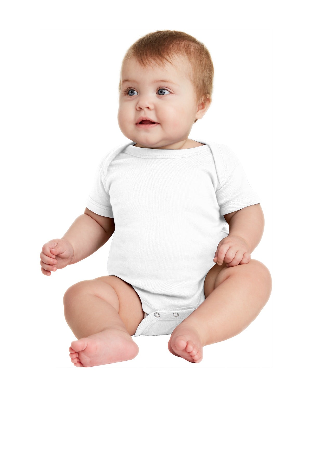 Infant Short Sleeve Baby Rib Bodysuit