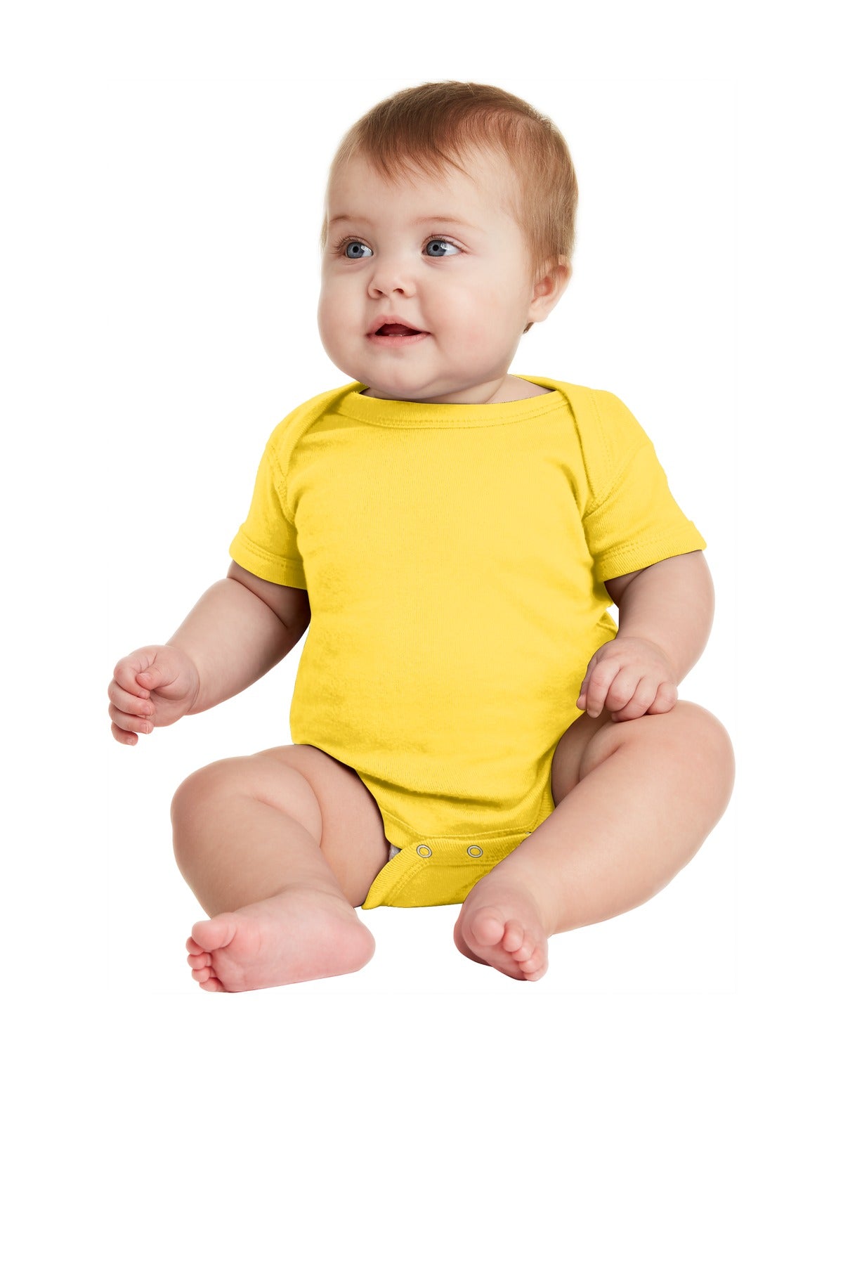 Infant Short Sleeve Baby Rib Bodysuit