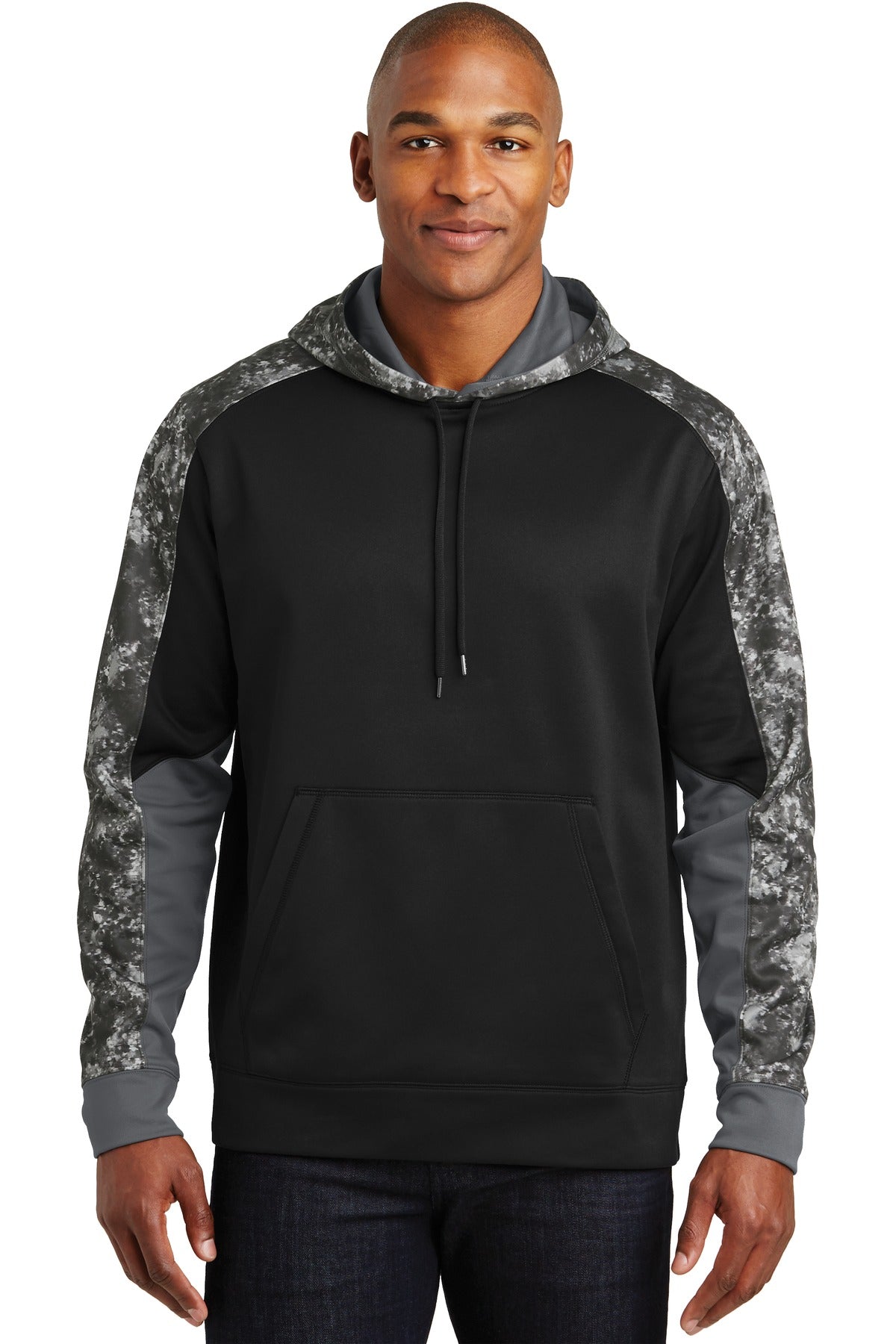 Sport-Wick® Mineral Freeze Fleece Colorblock Hooded Pullover