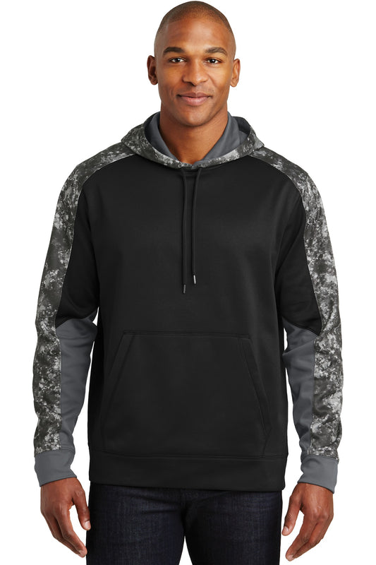 Sport-Wick® Mineral Freeze Fleece Colorblock Hooded Pullover