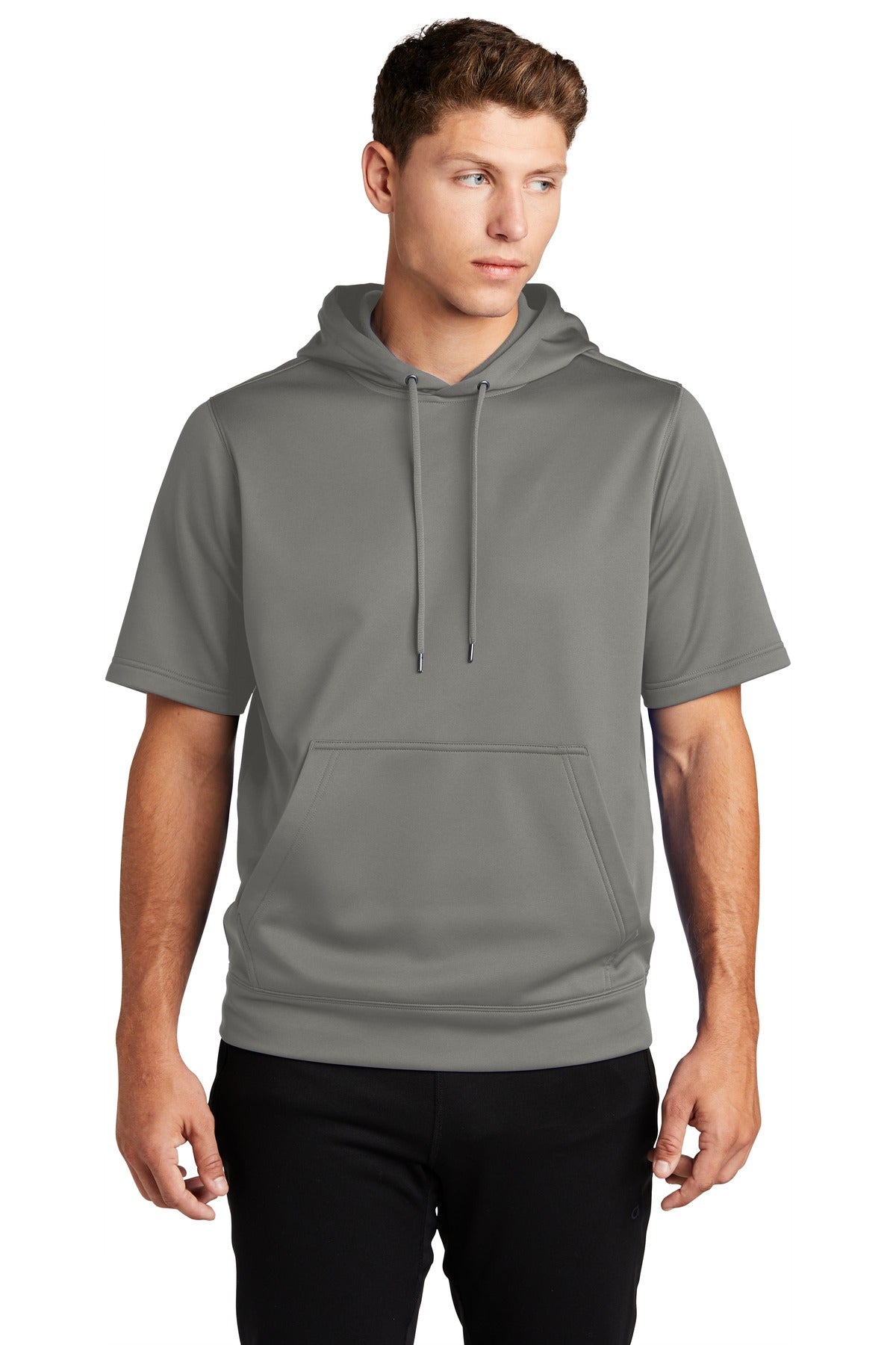 Sport-Wick ® Fleece Short Sleeve Hooded Pullover
