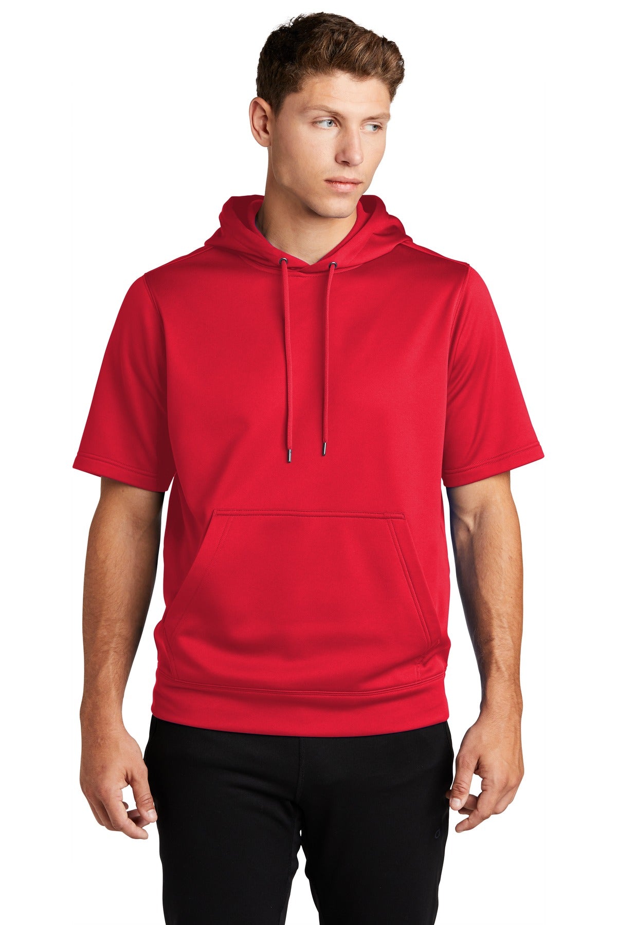 Sport-Wick ® Fleece Short Sleeve Hooded Pullover