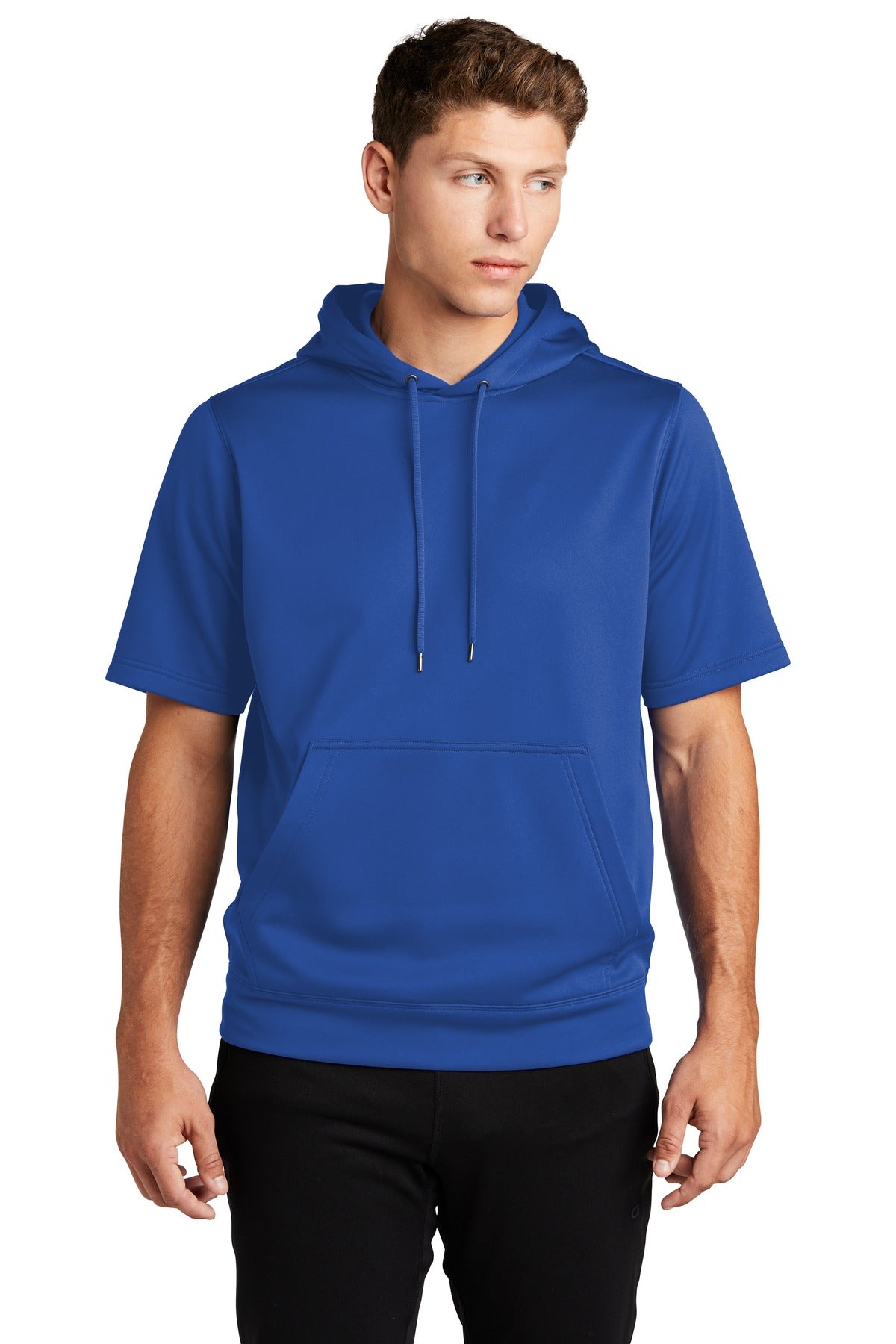 Sport-Wick ® Fleece Short Sleeve Hooded Pullover