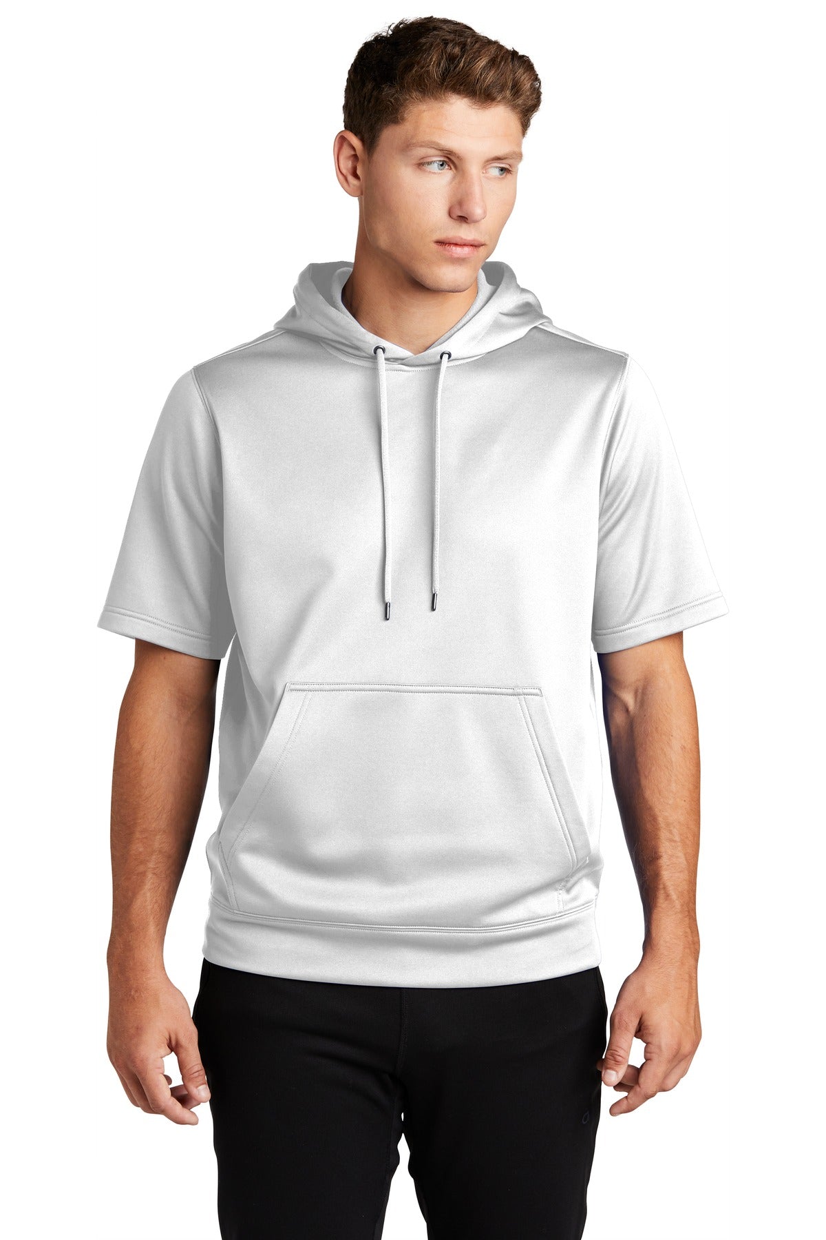 Sport-Wick ® Fleece Short Sleeve Hooded Pullover