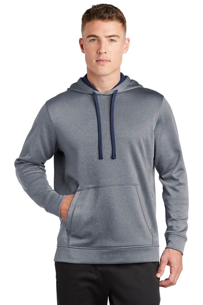 PosiCharge ® Sport-Wick ® Heather Fleece Hooded Pullover