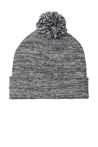 Heather Pom Beanie