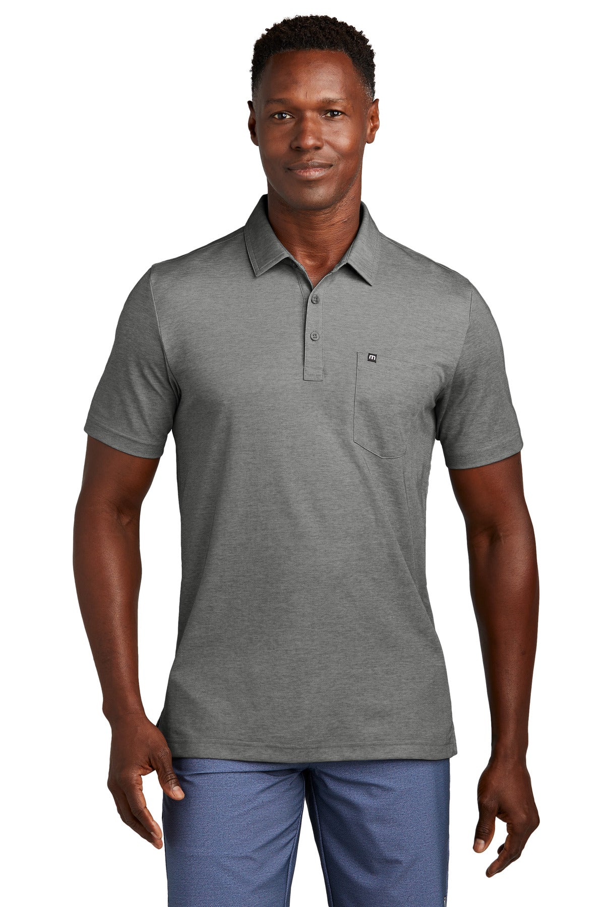 Oceanside Heather Pocket Polo