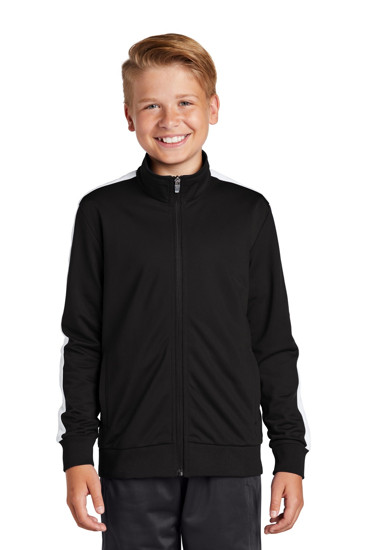 Youth Tricot Sleeve Stripe Track Jacket