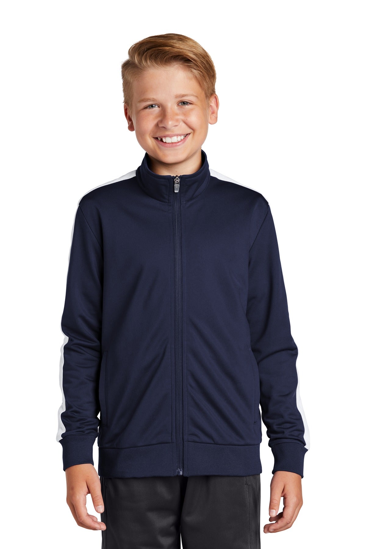 Youth Tricot Sleeve Stripe Track Jacket