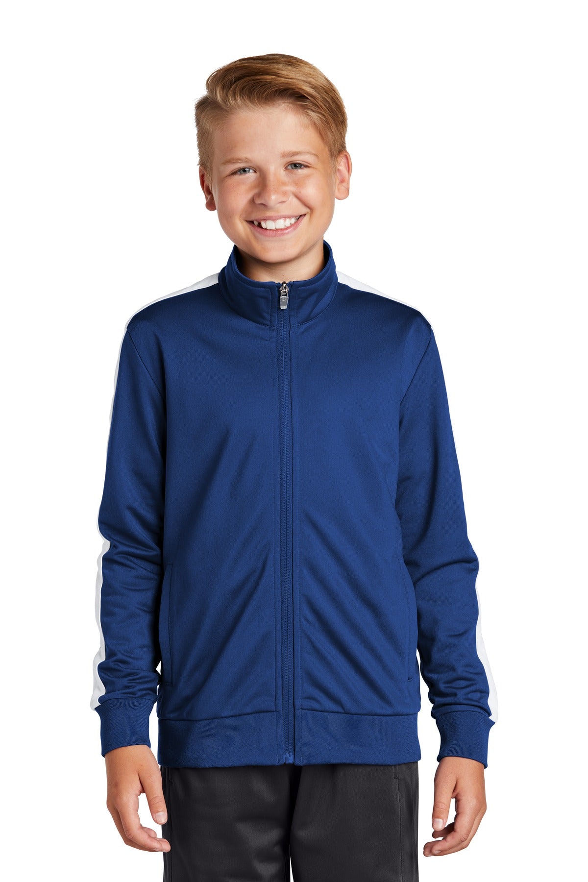 Youth Tricot Sleeve Stripe Track Jacket